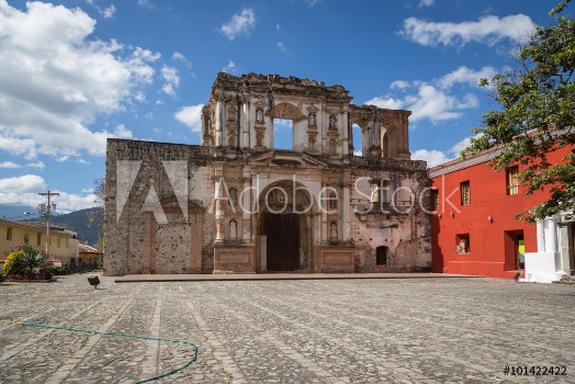 Picture of One of the main ancient churches of Casco Viejo the historic district in Panama City Panama Central America